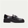 Hispanitas Hamburgo Chunky Link Loafer - Anthracite Patent